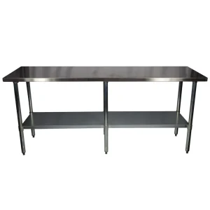 Mesón Central CALVAC Acero Inoxidable 200x100x85 cm