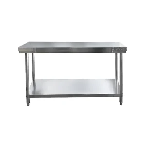 Mesón Central CALVAC de Acero Inoxidable 140x60x85 cm