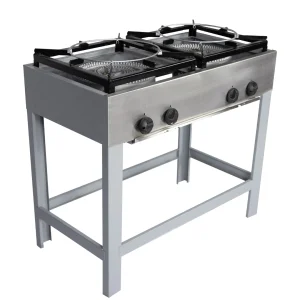 Anafe Industrial 2 Platos Doble Quemador 43×43 cm GLP