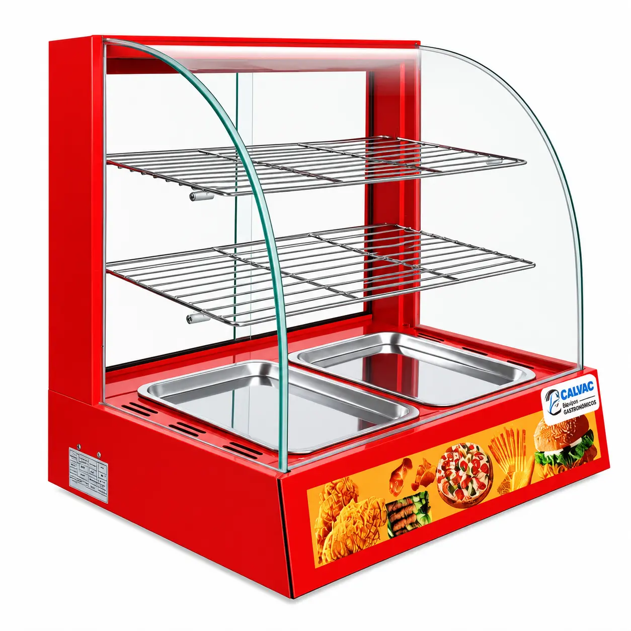 4057__4_ Vitrina de Calor CALVAC Color Rojo