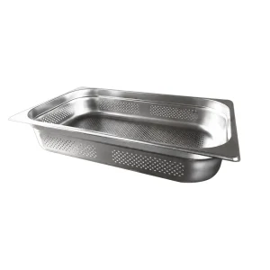 Depósito Gastronómico Perforado CALVAC 1/1 x 10 – 13.3 Litros Acero Inoxidable