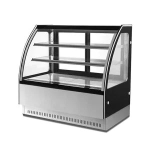 Vitrina Pastelera Refrigerada Curva CALVAC 2 Metros Frío Forzado
