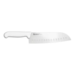 Cuchillo Profesional Santoku Alveolado Ambrogio Sanelli 18 cm Blanco