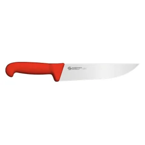 Cuchillo Profesional Carnicero Ambrogio Sanelli 20 cm Rojo