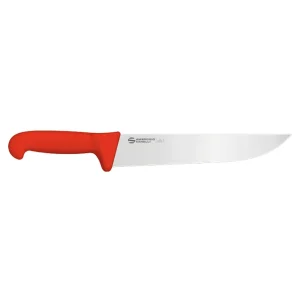 Cuchillo Carnicero Profesional Ambrogio Sanelli 24 cm Rojo