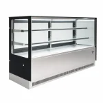 Vitrina Pastelera Refrigerada Recta CALVAC 2 Metros Frío Forzado