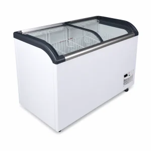Congeladora Horizontal CALVAC 355 Litros 2 Puertas Vidrio Curvo